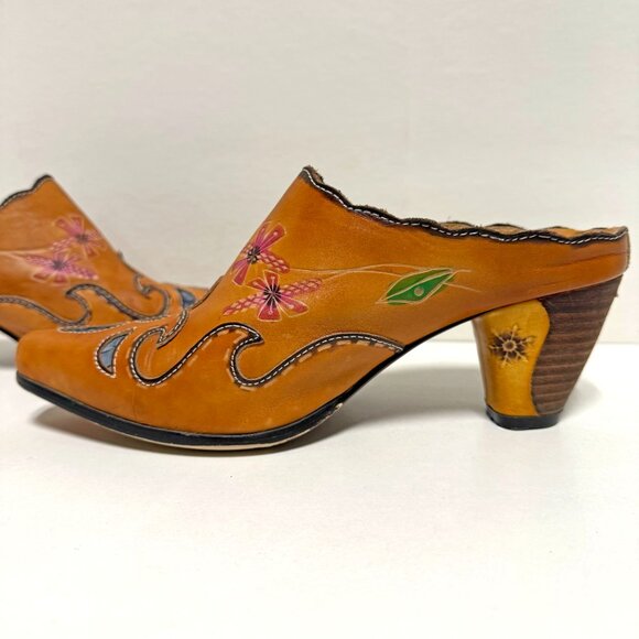 *RARE* Corkys Elite Leather Flame Mules - Picture 9 of 12